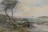 Coastal scene by Thomas Marjoribanks Hay, watercolour, sold Oct 2021