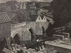 Wood engraving by George Mackley, engraving, sold Oct 2021