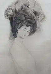 Untitled by Edgar Chahine, Drypoint etching with aquatint, offered Oct 2021
