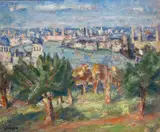 Greenwich Park by Frank Budgen, oil on board, sold Oct 2021
