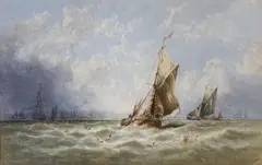 A Fresh Breeze by George Stainton, watercolour, sold Oct 2021