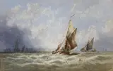 A Fresh Breeze by George Stainton, watercolour, sold Oct 2021