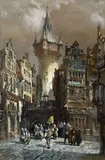 Frankfurt on the Maine by Henry Valter, 1886, watercolour, sold Oct 2021