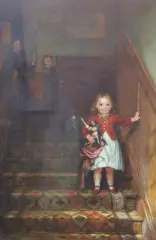 Untitled by Charles West Cope, Oil on canvas, sold Oct 2021