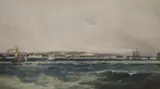 Shipping off the coast by Clarkson Frederick Stanfield, watercolour, sold Oct 2021