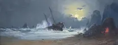 Untitled by Frank Bramley, Pastel on buff paper, sold Oct 2021