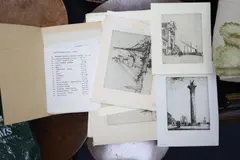 Untitled by Nelson Dawson, 1915, Lithograph and drypoint etchings of places, sold Oct 2021