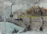 Misty Day by Richard Elliot, watercolour, sold Oct 2021