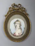 Miniature of Alice Birket Foster by Copley Fielding, 1837, watercolor, sold Oct 2021