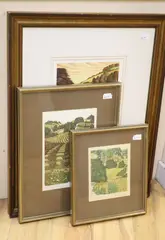 Comprising 'The Arrival of the Man from by Simon Palmer, pencil, sold Oct 2021