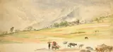 Near Lucerne, Switzerland by James Duffield Harding, 1860, watercolour and pencil, offered Feb 2023