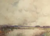 British, a moorland landscape by Adam Edwin Proctor, 1912, watercolour, offered Feb 2023