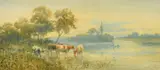 The Thames near Cookham by Harold Lawes, watercolour, offered Feb 2023