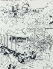 Thomas by Tim Marwood, drawing, sold Feb 2023