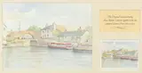 British, A canal scene, Foxton, Leicestershire, shown together with the limited edition print no 1/600 by Ken. W. Burton, print, offered Feb 2023