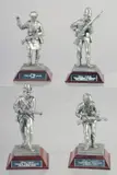 The 61st South Gloucesters Alexandria 1801, and three others, boxed. ( by Royal Hampshire Art Foundry, sculpture, offered Feb 2023