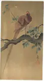 Pheasant and Monkey, (2) by Ohara Koson, print (other), sold Feb 2023
