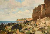 Cote Brettonne by Paul Mathey, oil on board, sold Jan 2023