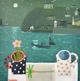 Newlyn and PZ boat by Alan Furneaux, 2013, oil on canvas, sold Jan 2023