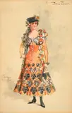 British, a costume study for a Spanish lady by William John Charles Pitcher, 1902, watercolour, sold Jan 2023