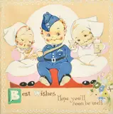 Best Wishes, Hope You'll Soon be Well by Agnes Richardson, watercolour and gouache, sold Jan 2023