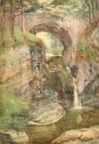The Bridge by David Murray, watercolour, sold Jan 2023
