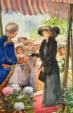 Stella goes to the prize distribution by Thomas John Overnell, watercolour, offered Jan 2023