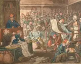 Patriotic Regeneration - Viz - Parliament Reform by James Gillray, etching, sold Jan 2023