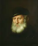 After Rembrandt by W. Moroni, oil on canvas, sold Dec 2022