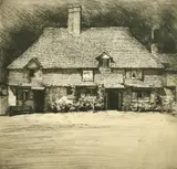 The White Hart, Witley by Mortimer Luddington Menpes, etching, offered Nov 2022
