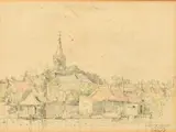 Nightevecht, 5/9/1941 by Johan Briedé, mixed media, offered Nov 2022