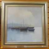 Untitled by Jorge Segrelles, oil on canvas, sold Feb 2019