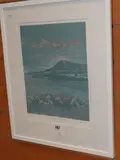 Llangorse from Llangasty in Autumn by Shirley Jones limited edition, 1997, etching, sold Jan 2019