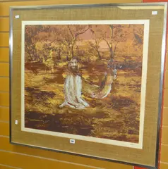 Untitled by Sidney Nolan limited edition, lithograph, sold Jan 2019