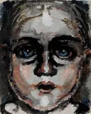 Head of a Child by Evelyn Williams, 1991, mixed media, sold Dec 2018