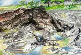 Horton Rock by Peter Nicholas, print, sold Dec 2018