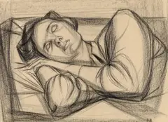 Untitled by Robert Hunter, pencil, sold Dec 2018