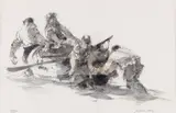 Fishermen on Menai Straits by William Selwyn limited edition, print, sold Dec 2018