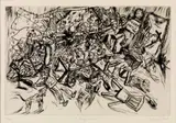 A Dog's Dinner! by Kate Bassett, 2008, etching, sold Dec 2018