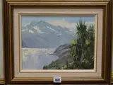 Lake Wakatipui by Mark Thomas, oil on board, sold Nov 2018