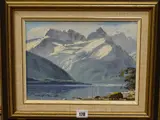 Untitled by Mark Thomas, oil on board, sold Nov 2018