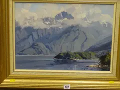 Untitled by Mark Thomas, oil on canvas, sold Nov 2018