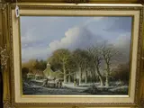 Untitled by Wilhelm Haysaccas, oil on canvas, offered Nov 2018