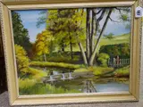 Untitled by Herbert Kinder, 1975, oil on board, sold Nov 2018