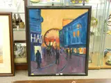 Piccadilly Gardens by Paul Bassingthwaighte, oil on board, sold Oct 2018