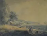 Cottage by William Payne, watercolour, sold Oct 2018