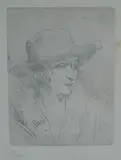 Untitled by Augustus John limited edition, etching, sold Oct 2018