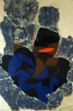 Colour lithograph on straw paper - entitled verso on by Ceri Richards rare limited edition, 1960, lithograph, sold Oct 2018