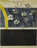 Coloured lithograph - with swans & flowers entitled verso on by Ceri Richards limited edition, lithograph, offered Oct 2018