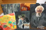 Untitled by Eight large John Cherrington oil paintings, oil, sold Oct 2018
